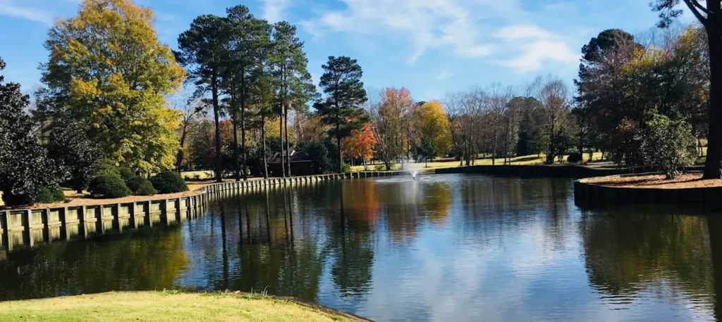 a lake in Cary, NC