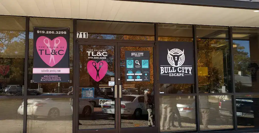 an entrance to Bull City Escape
