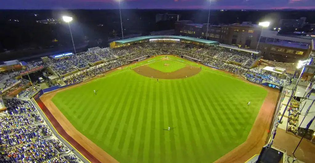 a view on Durham Bulls Athletic Park