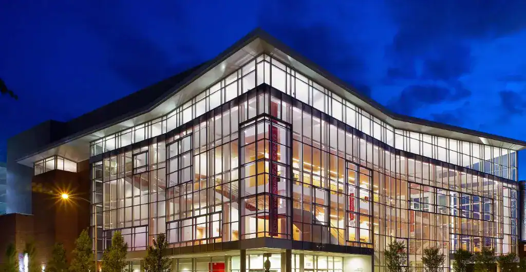 a building of Durham Performing Arts Center (DPAC)