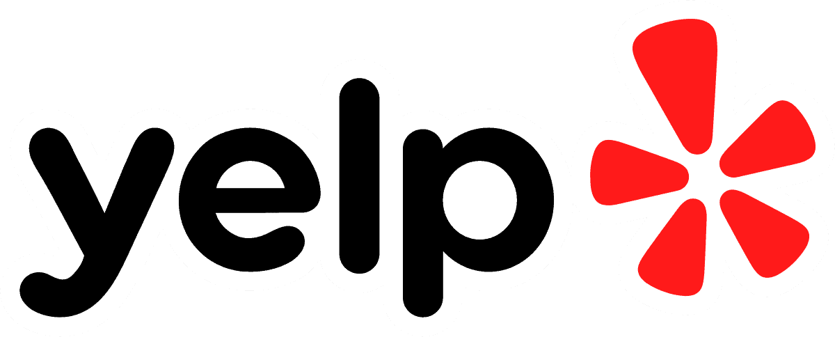 a logo of YELP