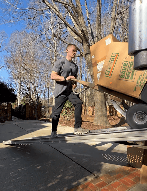 John's Moving and Storage truck for disaster content removal and storage services